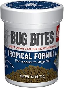 Fluval Bug Bites Tropical Fish Food, Large Granules for Medium to Large Sized Fish, 1.59 oz., A6578