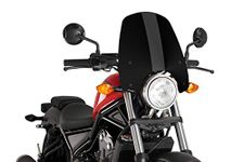Puig Windshield Naked New Generation Touring, Black | 9462N