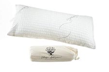 Sleep Artisan Latex Pillow King Size Adjustable Bed Pillows with Washable Cover (1) Made in The USA (King)