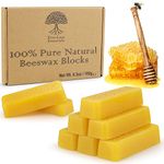 Eco Lux 8 Beeswax Blocks 100% Pure Natural Organic Bees wax 180g