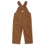 Carhartt boysCM8662Bib Overall Overalls - Brown - 4 Years