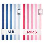 Mr and Mrs Beach Towels Set of 2 – 