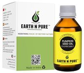 Earth N Pure Pumpkin Seed Oil (Kaddu Oil) Cold Pressed, Natural and Therapeutic Grade - 100 ml