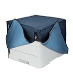 kwmobile Linen Dust Cover Compatible with Brother DCP-L3510CDW / L3710CW / L3730CDN / L3750CDW Dust Cover - Printer Protection - Blue Grey