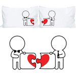 BOLDLOFT Made for Each Other Gay Couple Pillowcases-Gay Gifts,Valentine's Day Gifts for Gays,Gay Gifts by BoldLoft