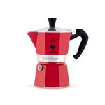 Bialetti Moka Express 6-Cup Aluminum Stovetop Espresso Maker, Red