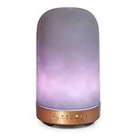 Earnest Living Essential Oil Diffuser Glass Diffuser with Cement Finishing 100 ml Timers Night Lights and Auto Off Function Home Office Humidifier Aromatherapy Diffusers for Essential Oils