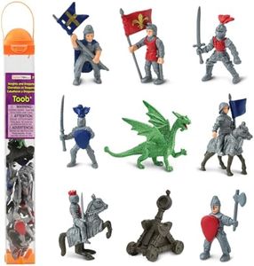 Safari Ltd 699904 Knights & Dragons Toob Hand Painted Toy Miniature Figurines (Set of 11)