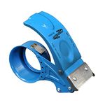 Goodwill Tech 2 Inch Metal Tape Roll Dispenser Cutter for Sealing, Packing Parcels, Boxes and Cartons - (Blue)