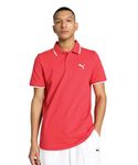 Puma Men's Solid Slim Fit T-Shirt (588198_for All Time Red-Cat M)