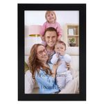 Giftgarden 4x6 Picture Frame Black, 4 by 6 Thin Photo Frame for Wall and Tabletop Display, Single