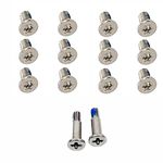 BestParts 12pcs M2x3mm Silver Torx T5 Bottom Cover Screws & 2pcs Nameplate Screws Replacement for Dell XPS 15 9550 9560 9570 Laptop