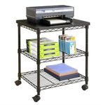 Safco Wire Desk Side Machine Stand, Black