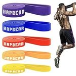 HAPBEAR Pull Up Assistance Bands - Resistance Band - Pull Up Bands - Exercise Bands Set of 5 - Workout Bands for Stretching, Working Out, Physical Therapy, Muscle Training