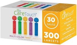 Lancets for Diabetes Testing - 30 Gauge Diabetic Lancets for Blood Testing and Glucose Testing - Fits Most Lancing Devices - Sterile, Single Use 30g Blood Sugar Lancets - Multicolored - 300 count