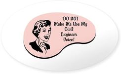 CafePress Civil Engineer Voice Oval