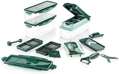 Genius Nicer Dicer Plus 18 Pieces, Emerald Green, 26 x 9 x 13 cm