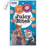 Inaba Premium Flavour Packed Cat Treats - Made in Thailand X Tails Nation (Juicy Bites-Crab & Scallop, Pack of 6) Vitamin E Supplement, Green Tea Extract, Paprika Oleoresin