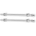 Rev-A-Shelf 12-Inch Metal Extendable Adjustable Designer Closet Hanging Valet Rod with Mounting Hardware, Chrome (2 Pack), CVR-12-CR