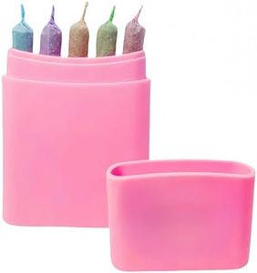 GOMMO 5-Hole King Size Pre Rolled Cones Holder Case Classic Pink Pre Rolled Cone Storage Box for Smell Proof Odor Sealing