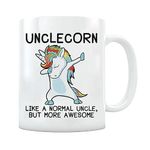 Best Uncle Ever Mug - Perfect Uncle Gift from Niece or Nephew for Thanksgiving, Christmas, Birthday, or Father's Day - 11oz Ceramic Cup for Uncle - Ideal New Uncle, Father's Day, and Christmas Gifts.