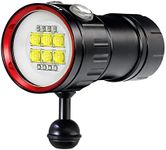 Dive torch,LetonPower BB14 9000Lumens underwater light,Super Bright dive light,80m underwater lights, Scuba Dive Light, professional diving torch for underwater video shooting and photography