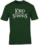 Hippowarehouse Lord of The Strings Unisex Short Sleeve t-Shirt (Specific Size Guide in Description) Forest Green