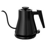 DUCHIFAD Electric Gooseneck Kettle, Pour-Over Coffee & Tea Kettle Water Boiler, Ultra Fast Heating Electric Kettles With 1200 Watts, 27oz/0.8L Stainless Steel BPA-Free Interior, Black