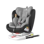 StarAndDaisy 3-in-1 Baby Car Seat for 3-7 Years with ISO Fix, 360° Free Rotation, Multi Level Height Adjustment, 3 Position Recline Seat - Black