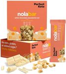 Perfect Keto Nola Bars | Gluten-Free Keto Granola Bars with Zero Added Sugar | Enjoy a Chewier, Nuttier, and Tastier Way to Curb Cravings and Start the Day | 8 Pack (White Chocolate Macadamia)