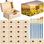24 Pack Unfinished Wood Treasure Ch