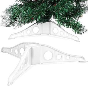 Cabilock Christmas Tree Stand for Small Artificial Tree Plastic Rotating Christmas Tree Base Pole Stand for DIY Craft Supply Tree Holder
