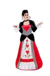 Fun Shack Queen of Hearts Dress, Queen of Hearts Costume Women, Womens Queen of Hearts Costume, Queen Costume Adult Large