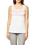 Cinema Etoile Women's Square Neck Cami,White,Small