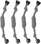 YESWOOD! Small Dog Ropes for Aggressive Chewers Puppy Chew Toys Small Soft Rope for Teething Tug of War Dog Toy Small Breed Rope Candy for Small and Medium Dogs 0-80 Pounds（4-Pack）