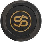 SLOWPLAY Godel Clay Poker Chips, 14 Grams Heavyweight Clay Composite, 40mm Large Chips in Bulk, Pack of 50 in Black Without Denomination