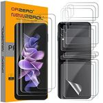 NEWZEROL 3 Sets Compatible for Samsung Galaxy Z Flip 3 5G Screen Protector TPU 3D Soft Protective Film for Galaxy Z Flip 3 - Transparent