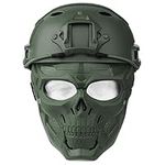 VPZENAR Airsoft Helmet,Green Milita