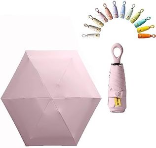 erised's bifrost Mini paraguas plegable al aire libre protección UV, mango de anillo creativo, protector solar pequeño para maletas, paraguas de bolsillo, revestimiento contra daños por humedad para