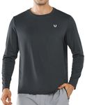 NORTHYARD Breathable 2.0™ Men's Athletic Long-Sleeve T-Shirt Darkgrey M