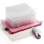 BELLE VOUS 5D Diamond Dot Painting Embroidery Storage Boxes with Accessories (285 Pieces) - 4 x 28 Slot Container, Pouch and Labels Kit for Arts and Crafts - for Adults and Kids