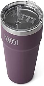 Yeti Rambler 26 oz Straw Cup, Vacuum Insulated, Stainless Steel with Lid, Nordic Purple