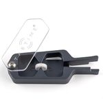 TabTime Metal Pill Cutter for Small Pills Tablets with Transparent Clear Lid, Pill Cutter for Tiny Pills 1/2, 1/4, 1/8 Cutting, Portable Tablet Cutter for Large Tablets