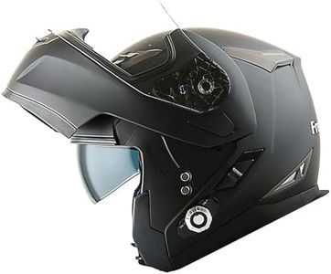 Martian Motorcycle Modular Full Face Flip up Bluetooth Helmet Dual Visor Bluetooth Headset (2 Riders Intercom; 500 Meters): HM-BH1