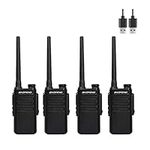 BAOFENG MP31 Walkie Talkie Long Range IP54 Two Way Radio GMRS Radio NOAA Weather LED Flashlight 2 Way Radios（4 PCAK