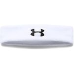 Under Armour UA Performance Headband, Sweat-Wicking Headband, Sweatband Men, White (White/Black (100)), one Size