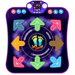 Dance Mat for 3-12 Year Old Girls & Boys, Light Up 8 Buttons Dance Mats with 7 Game Modes Dance Pad, Wireless Bluetooth & 8 Nursery Rhymes, Chirstmas/Birthday Gifts for Kids Age 3 4 5 6 7 8 9 10+