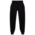 A2Z 4 Kids Girls Boys Plain Jogging Bottoms PE School Jogger Soft Trouser - Fleece Trouser 356 Black 7-8