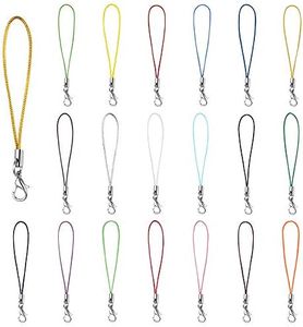 Dadabig 200 Pezzi Cordino per Cellulare, Cinghie per Cellulare da polso Laccetti per Portachiavi/USB/Ornamenti/Cellulare-20 Colori