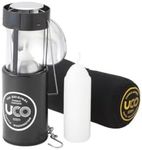 UCO Original Candle Lantern Kit with 2 Survival Candles, Light Projector and Cocoon Case, Gray